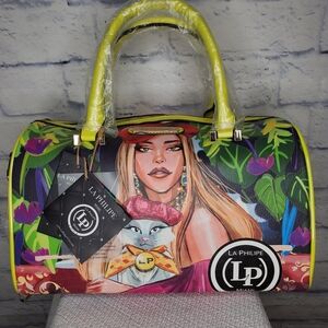 Colorful Graphic Satchel